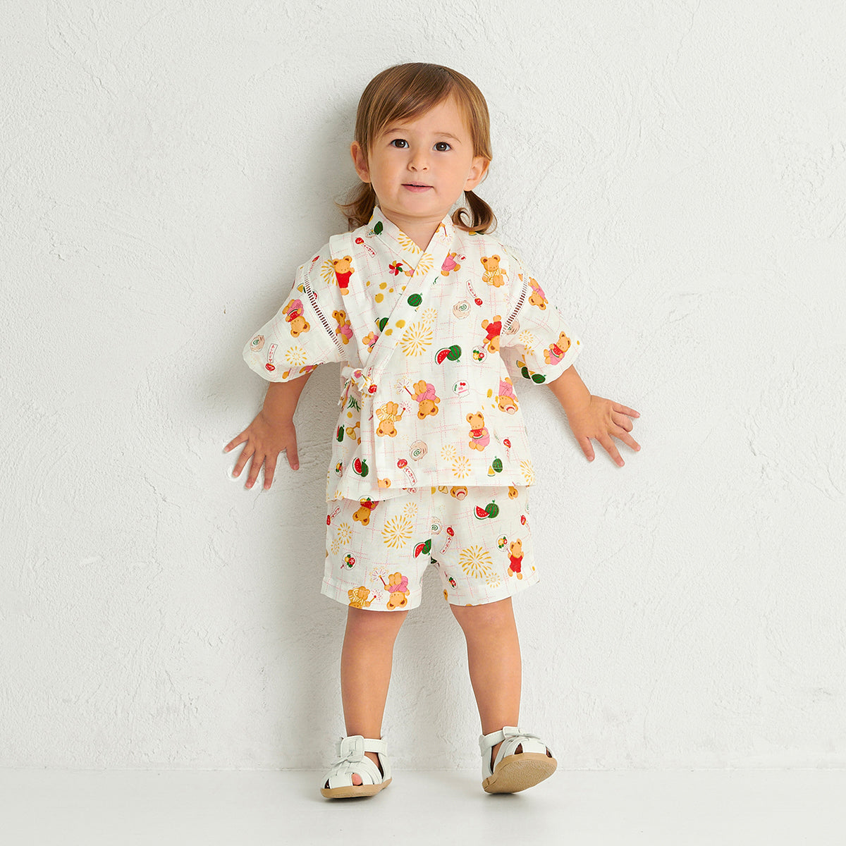 ミキハウスベア 甚平スーツ