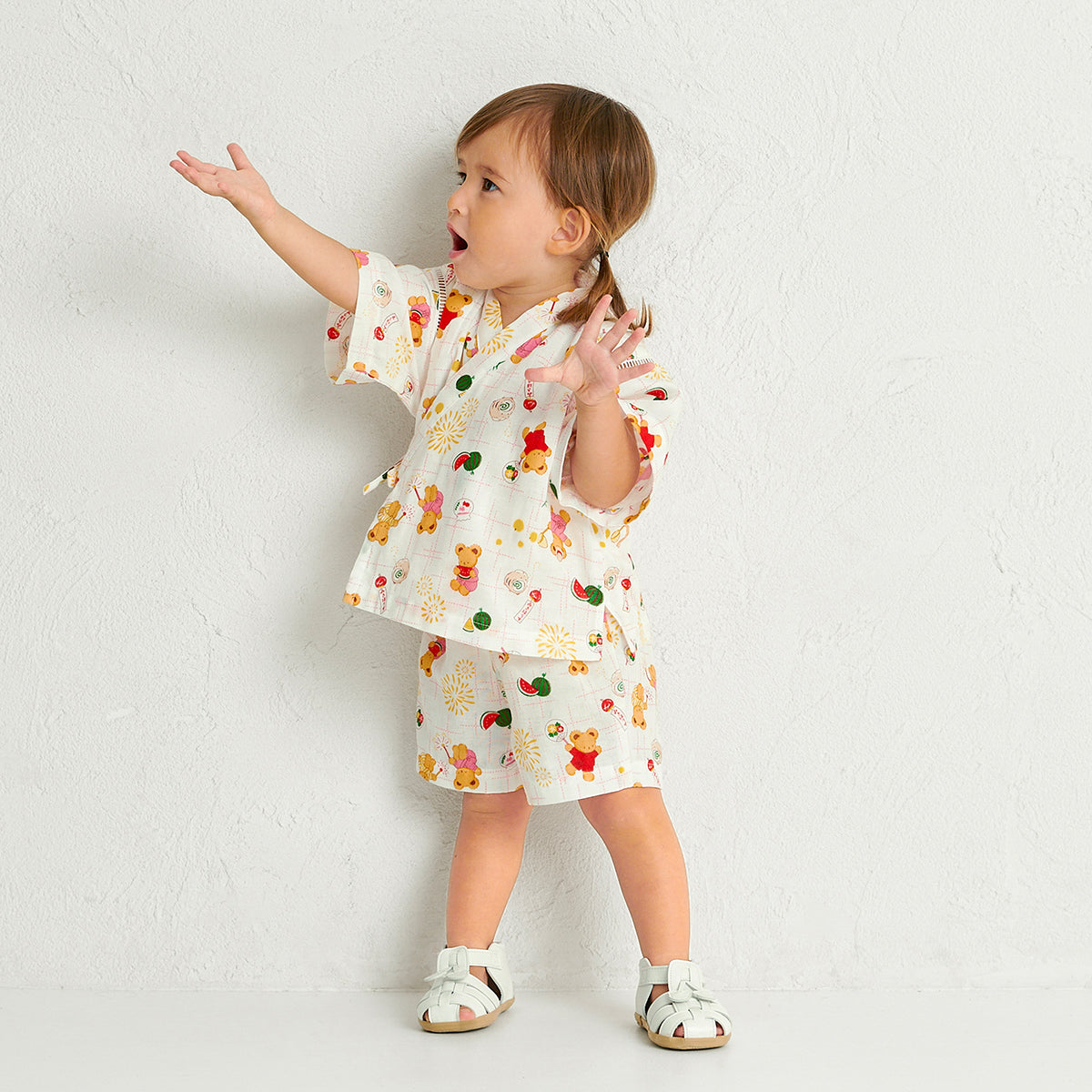 ミキハウスベア 甚平スーツ