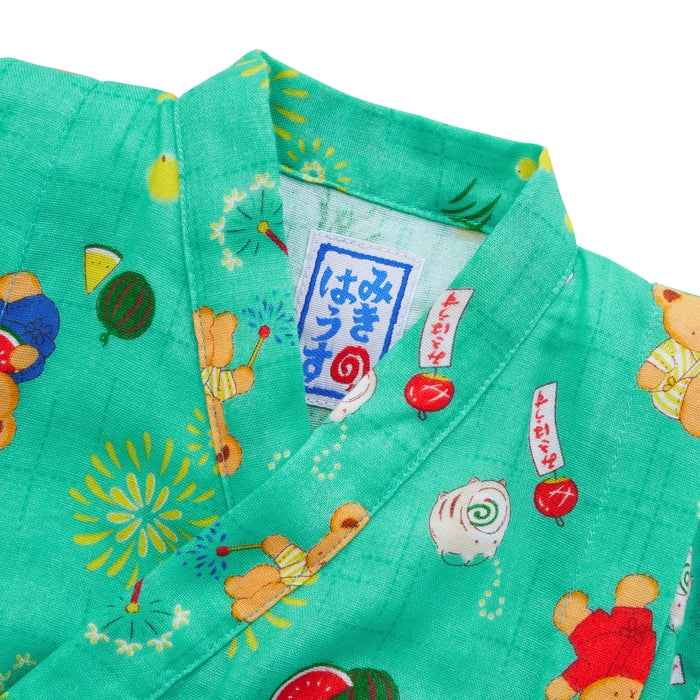 ミキハウスベア 甚平スーツ