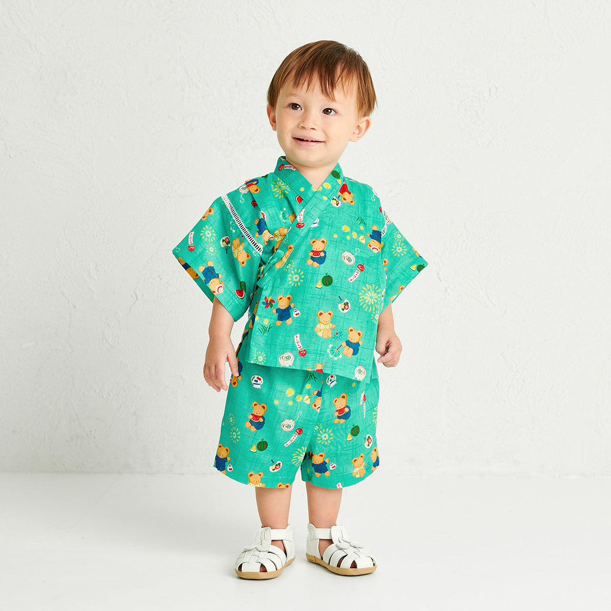 ミキハウスベア 甚平スーツ