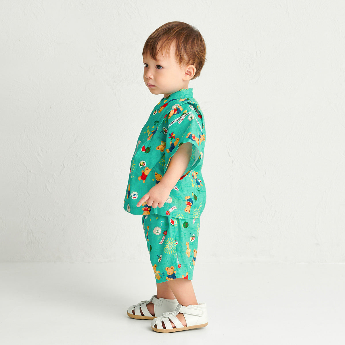 ミキハウスベア 甚平スーツ