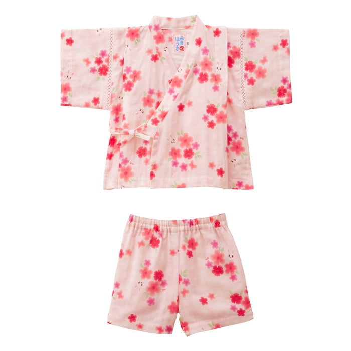 お花うさこ甚平スーツ