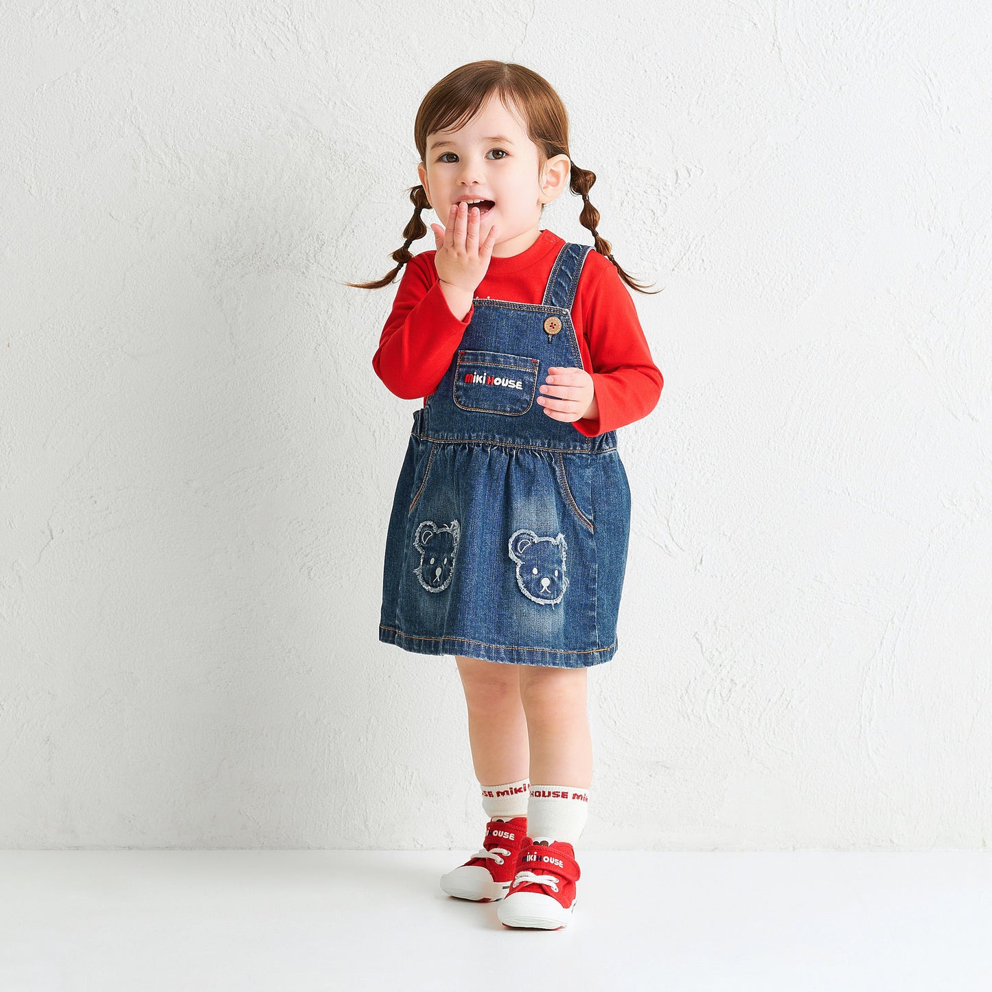 MIKI HOUSEBear jumper skirt