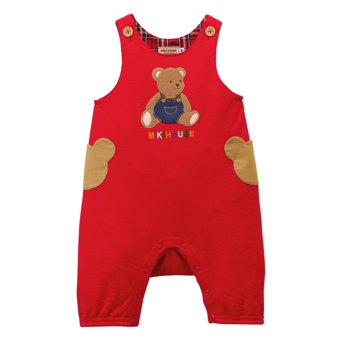 感謝祭】ミキハウスベア8分丈オーバーオール【キャンセル・返品不可