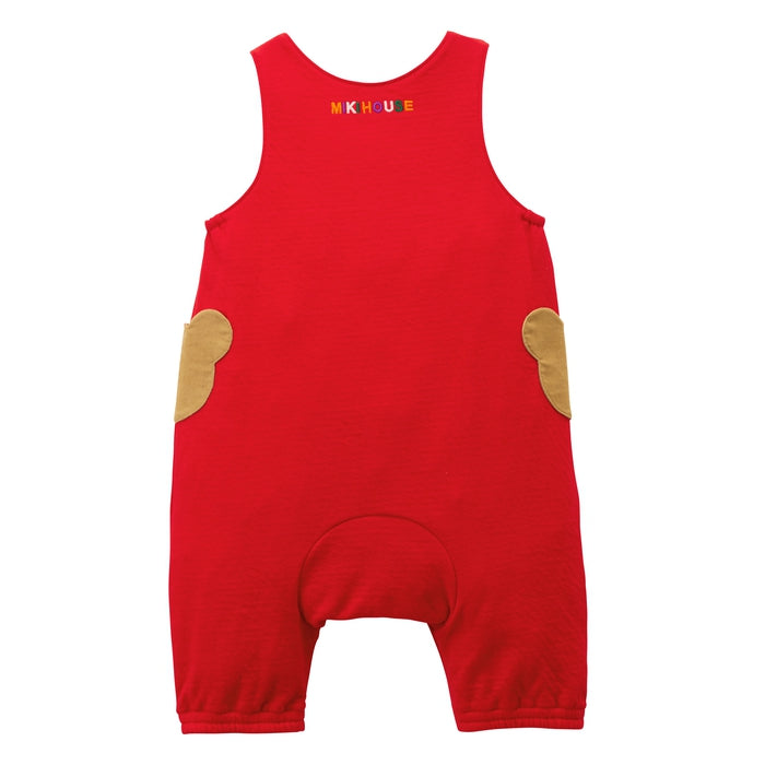 感謝祭】ミキハウスベア8分丈オーバーオール【キャンセル・返品不可