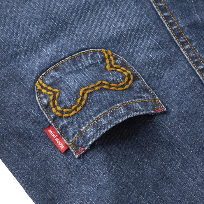 MIKI HOUSE熊7分工作服