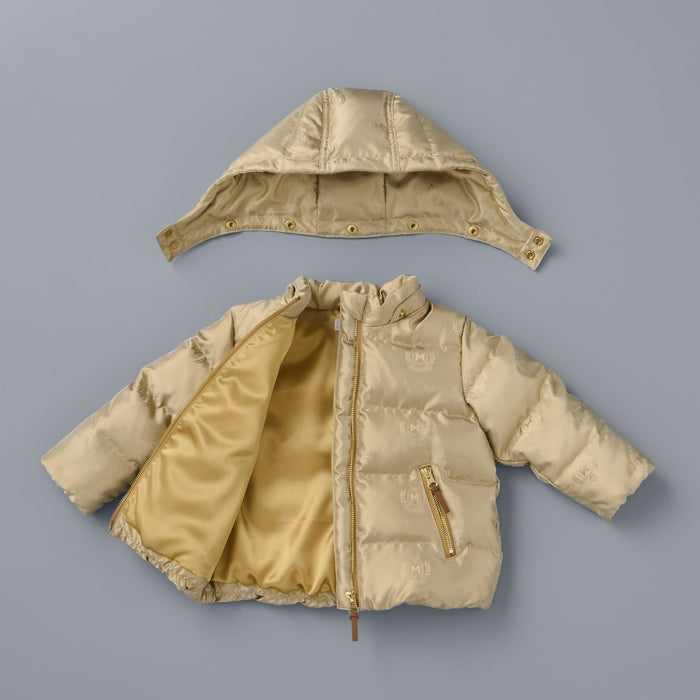 【ゴールドレーベル】ジャカード織 ダウンジャケット