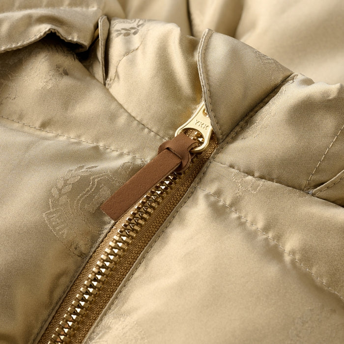 【ゴールドレーベル】ジャカード織 ダウンジャケット