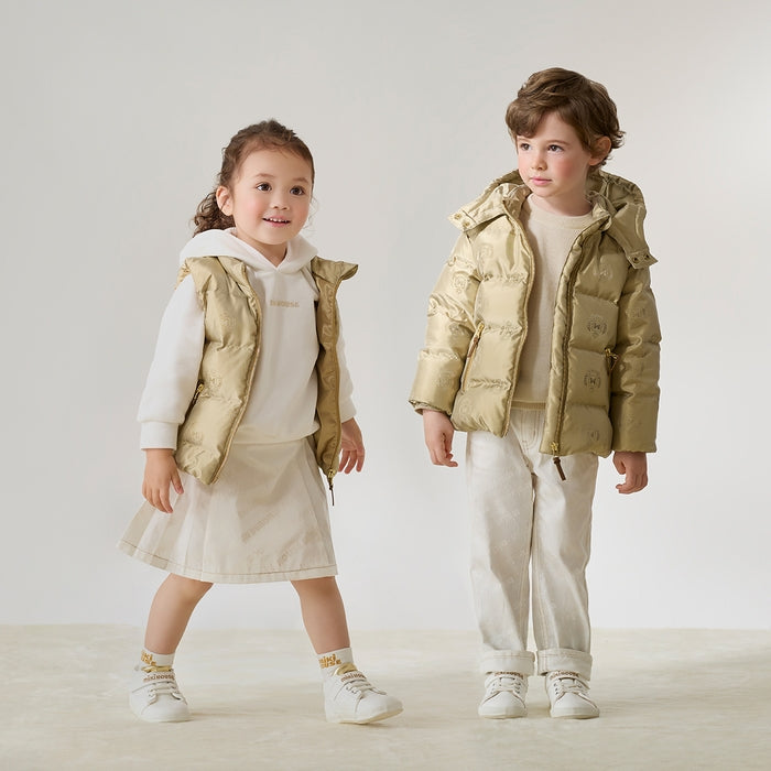 【ゴールドレーベル】ジャカード織 ダウンジャケット