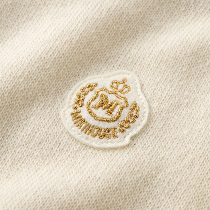 【ゴールドレーベル】カシミヤ吊り編み裏毛トレーナー