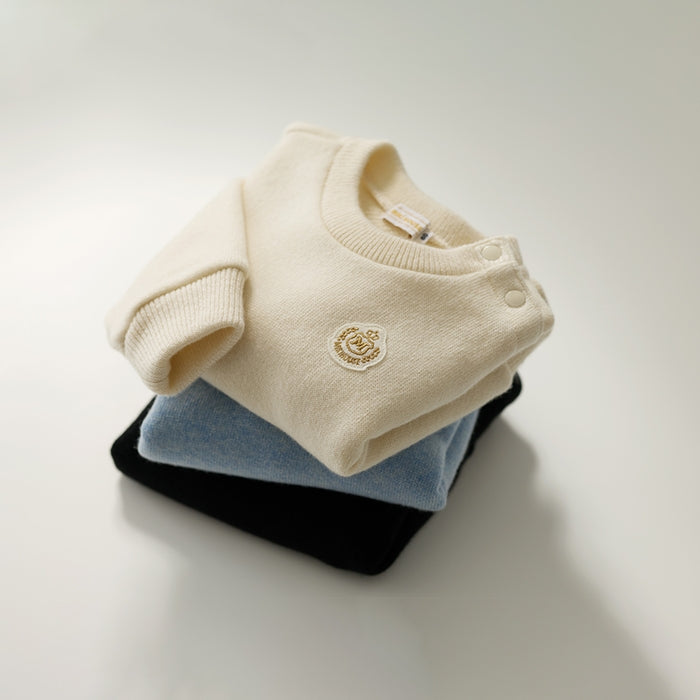 【ゴールドレーベル】カシミヤ吊り編み裏毛トレーナー