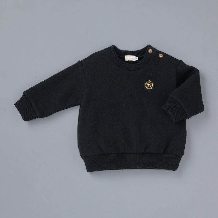 【ゴールドレーベル】カシミヤ吊り編み裏毛トレーナー