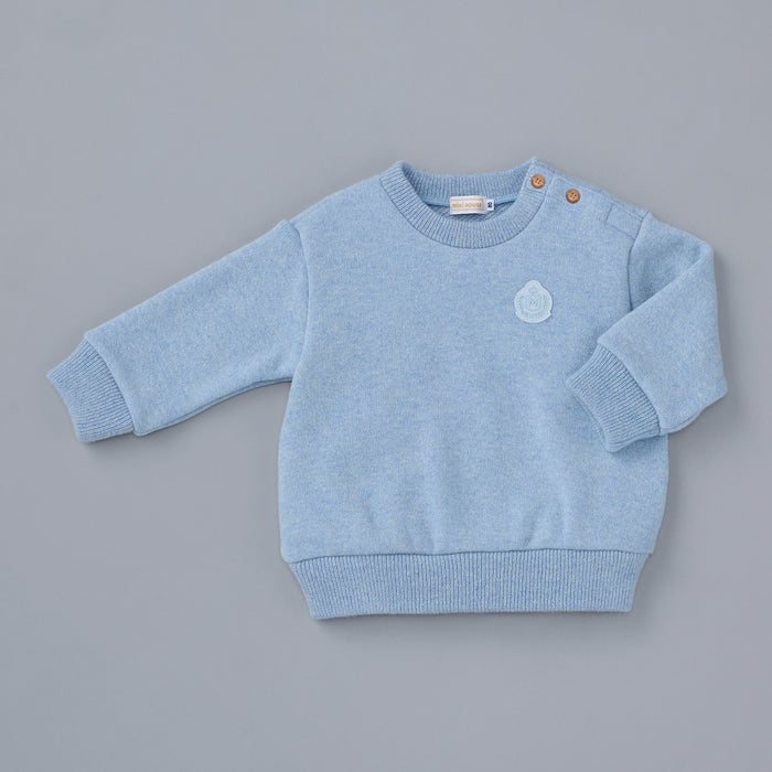 【ゴールドレーベル】カシミヤ吊り編み裏毛トレーナー