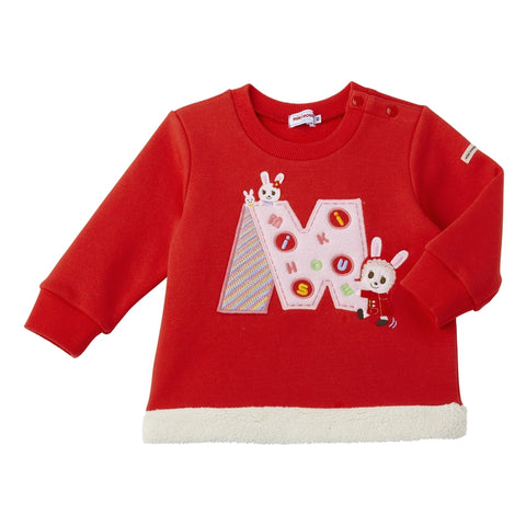 Fleece-lined sweatshirt