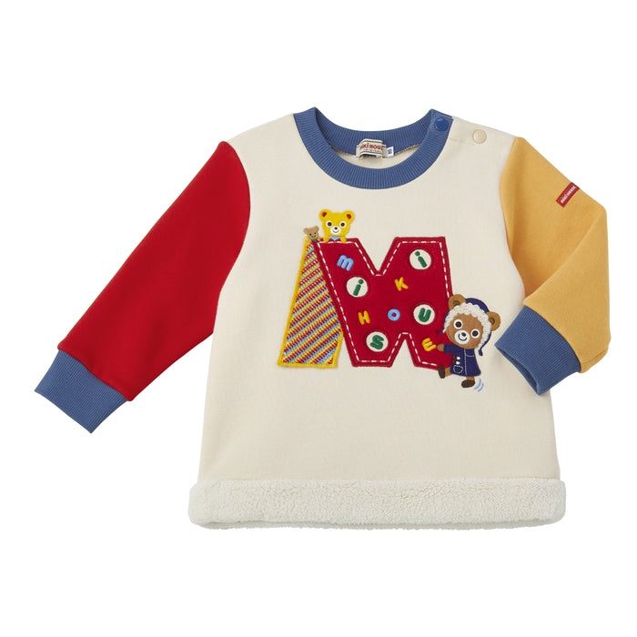 Fleece-lined sweatshirt