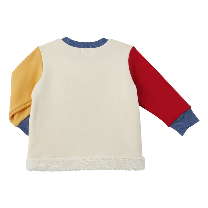 Fleece-lined sweatshirt