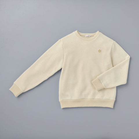 【ゴールドレーベル】カシミヤ吊り編み裏毛トレーナー（大人用）