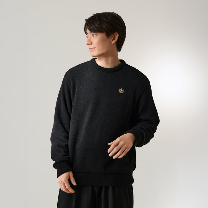 【ゴールドレーベル】カシミヤ吊り編み裏毛トレーナー（大人用）