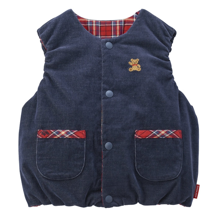 MIKI HOUSE熊可逆背心