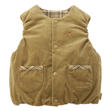 MIKI HOUSEbear reversible vest beige 商品画像