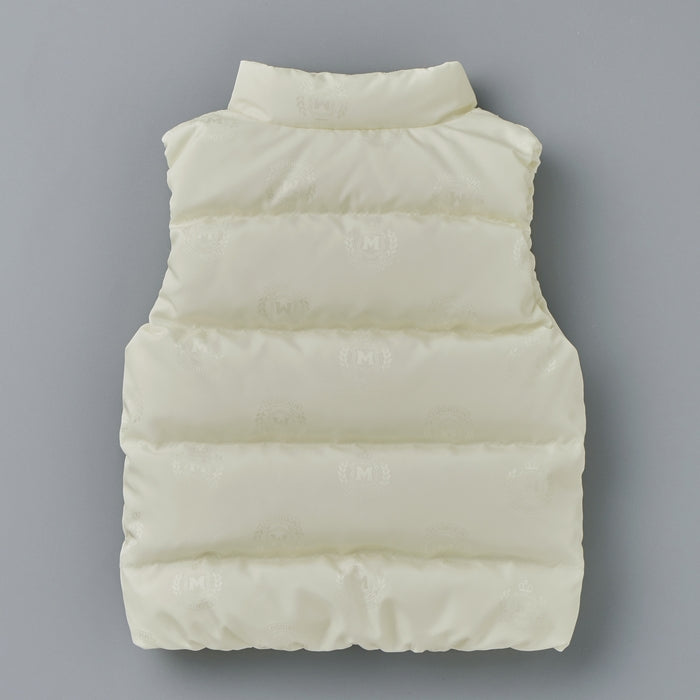 【ゴールドレーベル】ジャカード織 ダウンベスト