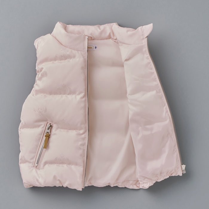 【ゴールドレーベル】ジャカード織 ダウンベスト