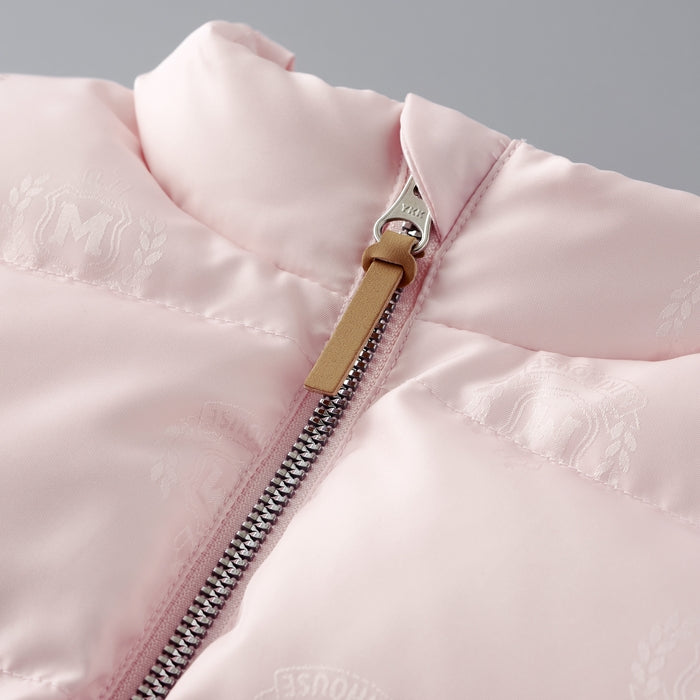 【ゴールドレーベル】ジャカード織 ダウンベスト