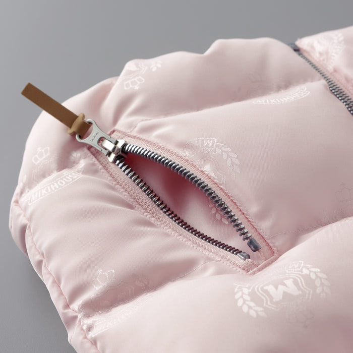 【ゴールドレーベル】ジャカード織 ダウンベスト