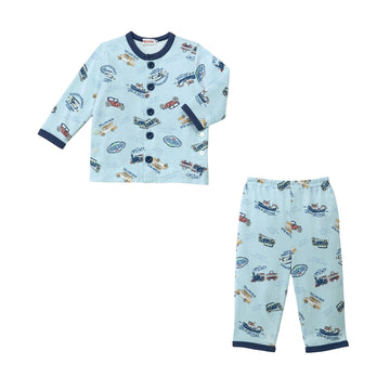 【WEB限定】長袖パジャマ ブルー 商品画像