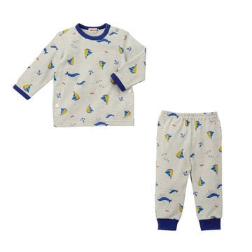【WEB限定】長袖パジャマ グレー 商品画像