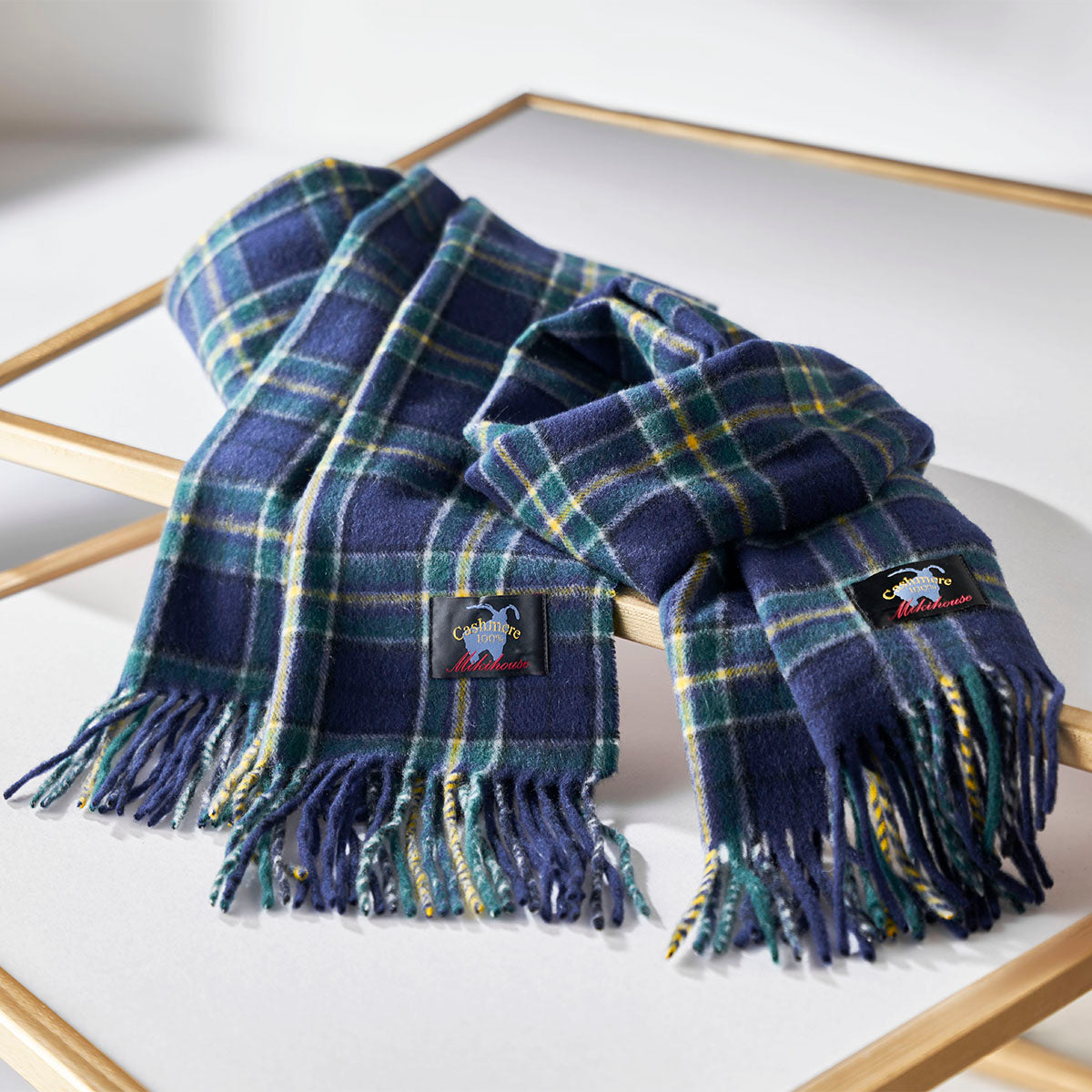 【ゴールドレーベル】カシミヤマフラー