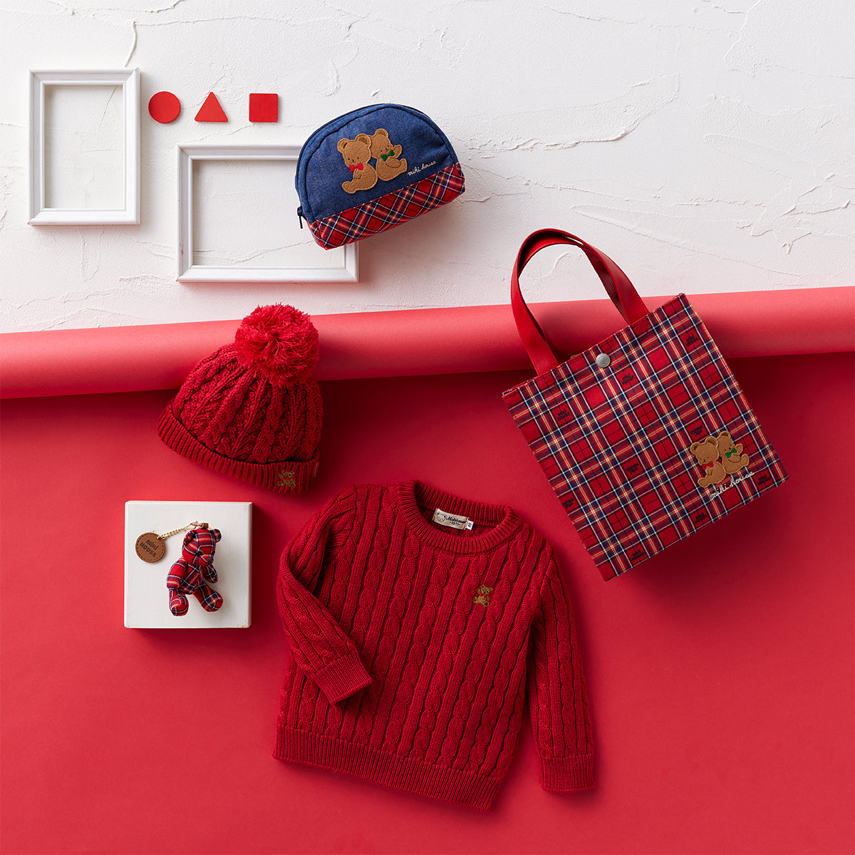 MIKI HOUSEBear knit hood