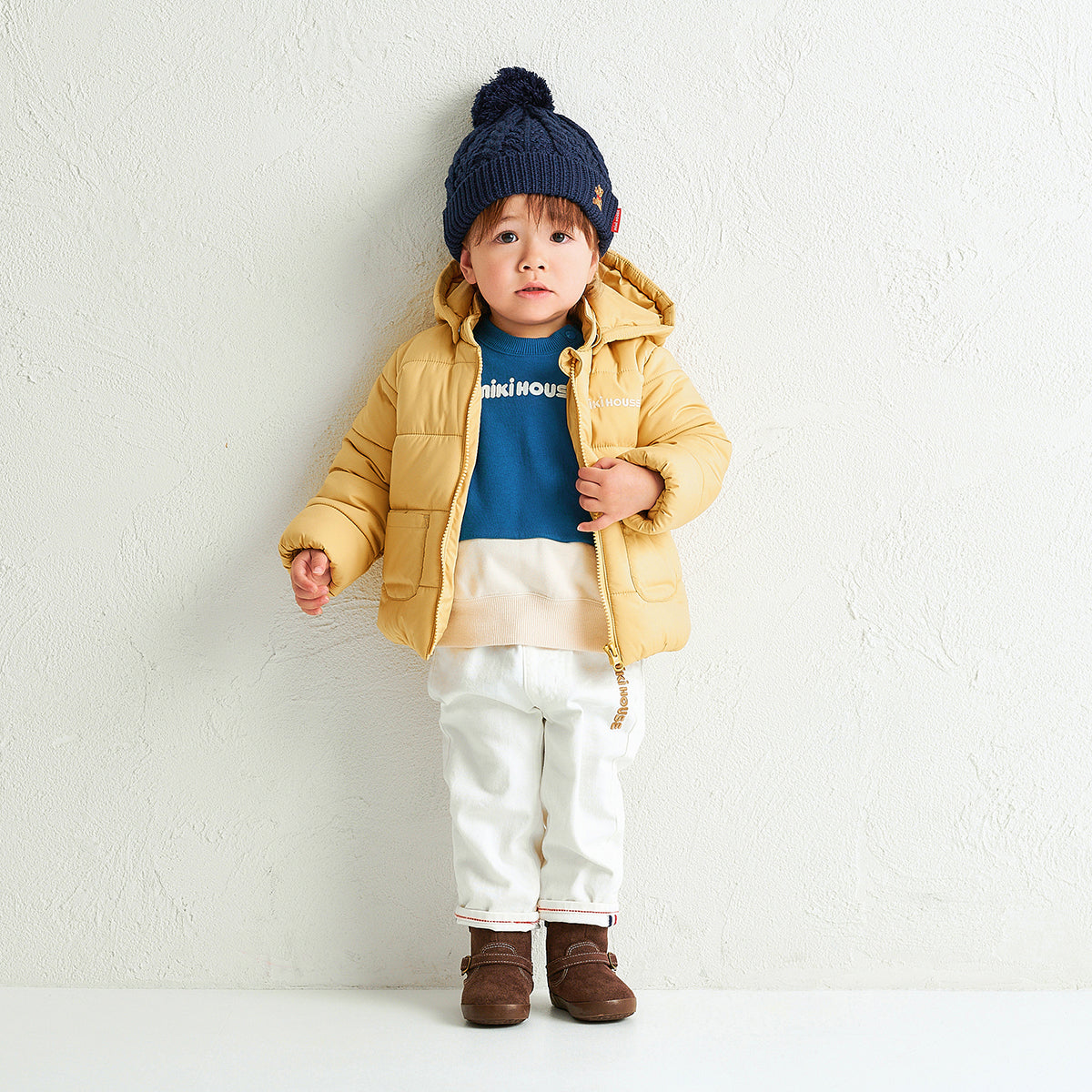 MIKI HOUSEBear knit hood