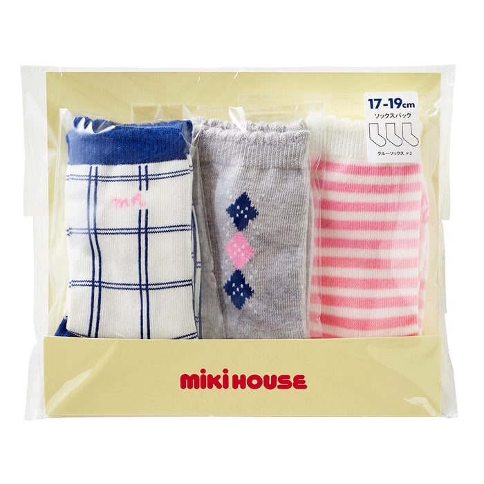 [Thanksgiving] Crew socks pack 3 pairs set (17cm-23cm) [No cancellations or returns]
