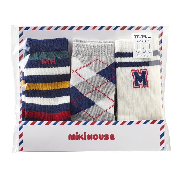 [Thanksgiving] 3-pair socks pack set (17cm-23cm) [No cancellations or returns]