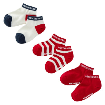 【WEB限定】ローカットソックスパック３足セット【WebLimited】 赤 商品画像