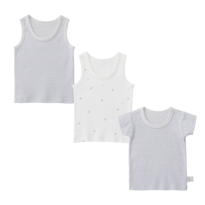 [웹 만] 3 명의 어린이 탑 세트로 구성된 속옷 세트