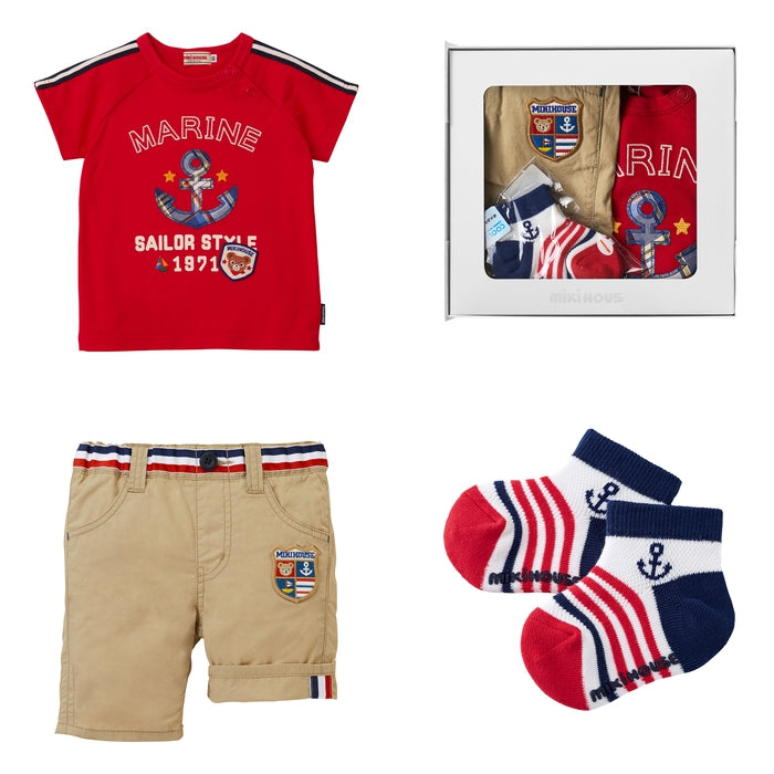 [WEB only] Gift Marine Short Sleeve T-shirt Set [Includes Box]