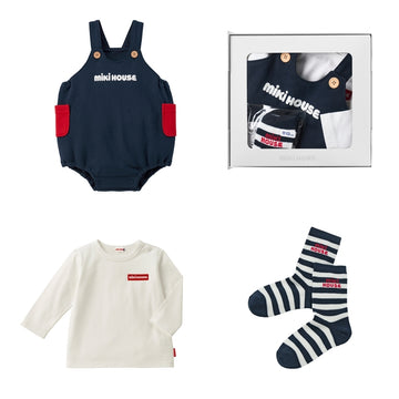 【WEB限定】ギフト ロンパースセット【BOX付き】 紺 商品画像