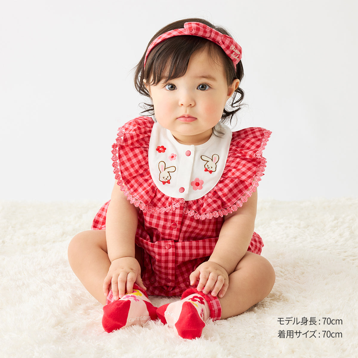 新品　タグ付き　ミキハウス　チェックショートオール　80cm ミキハウスチェック🧸ショートオールのご紹介♫ | ミキハウス | 松坂屋