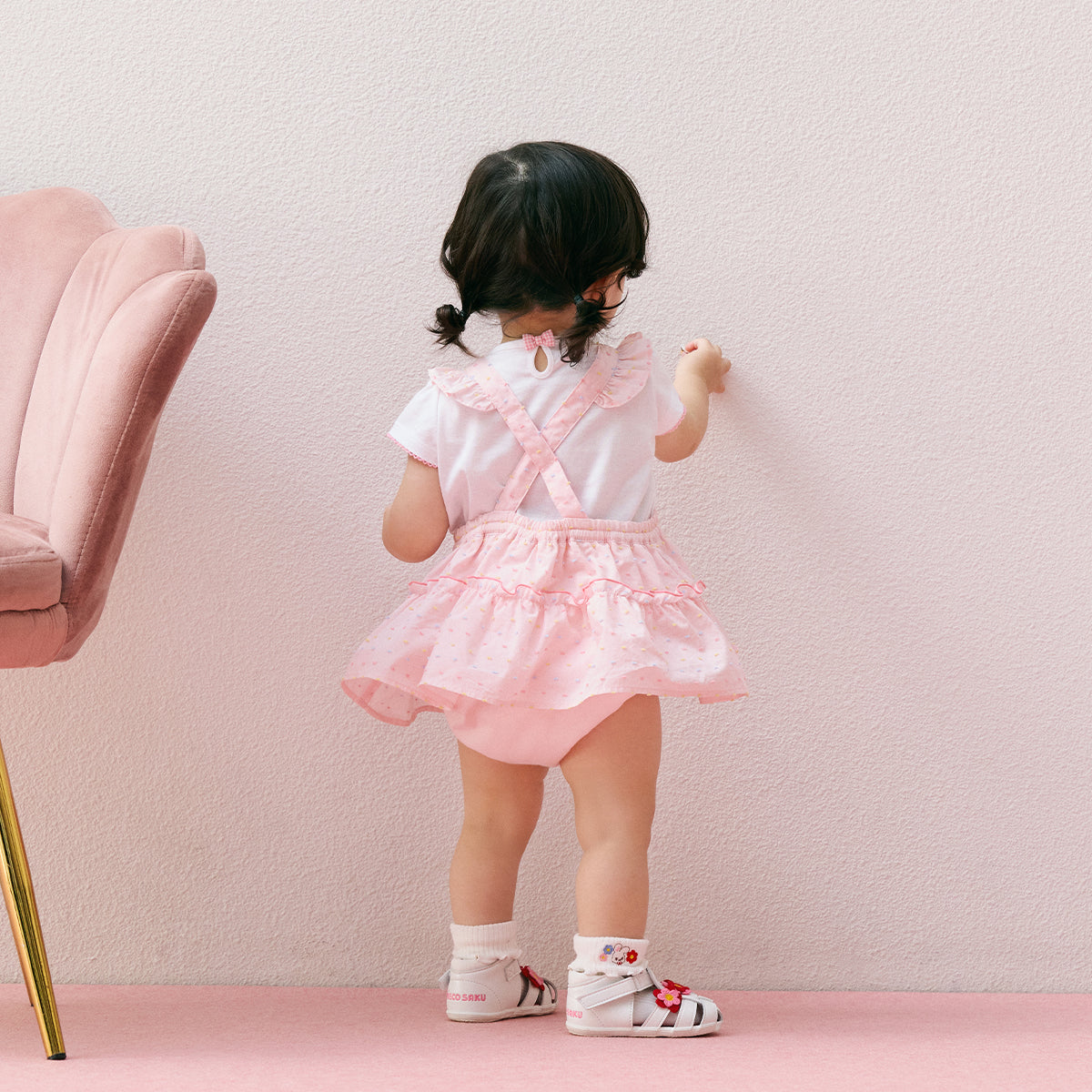 [CHIECO SAKU]romper with skirt