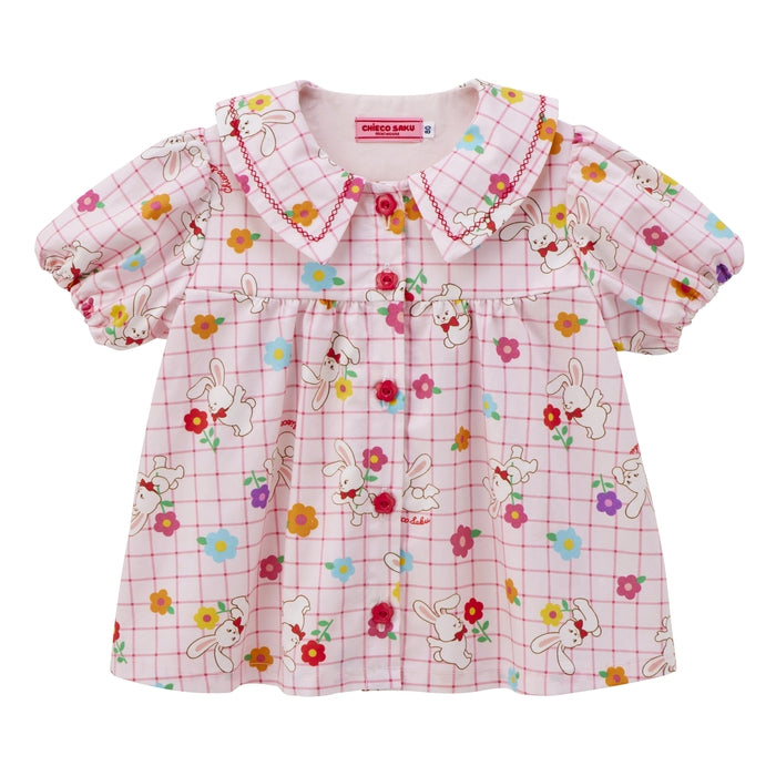 【チエコサク】半袖ブラウス