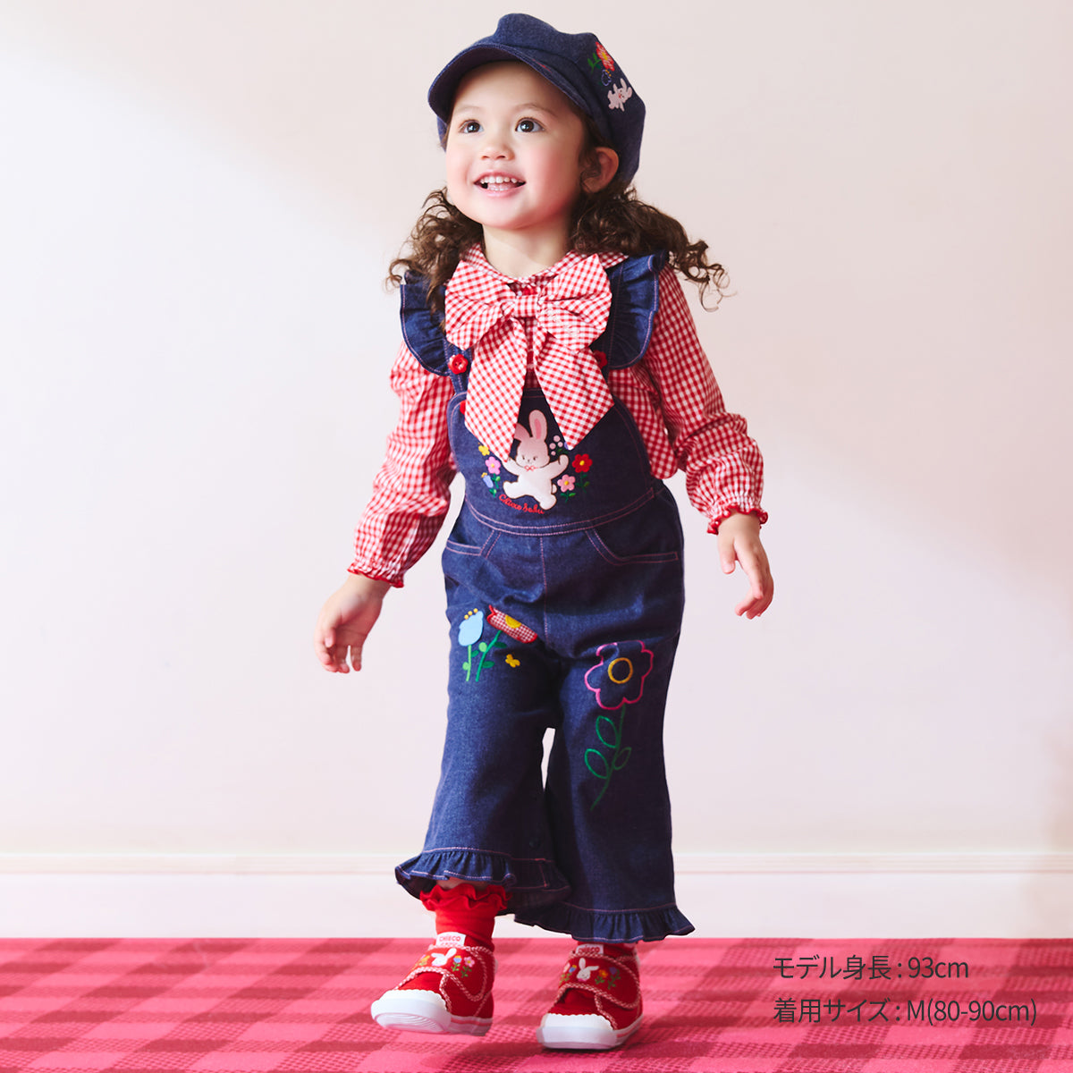 ミキハウス　95 100 チエコサク　オーバーオール　スタジャン　アウター　車 ミキハウス 95 100 チエコサク オーバーオール スタジャン アウター 車