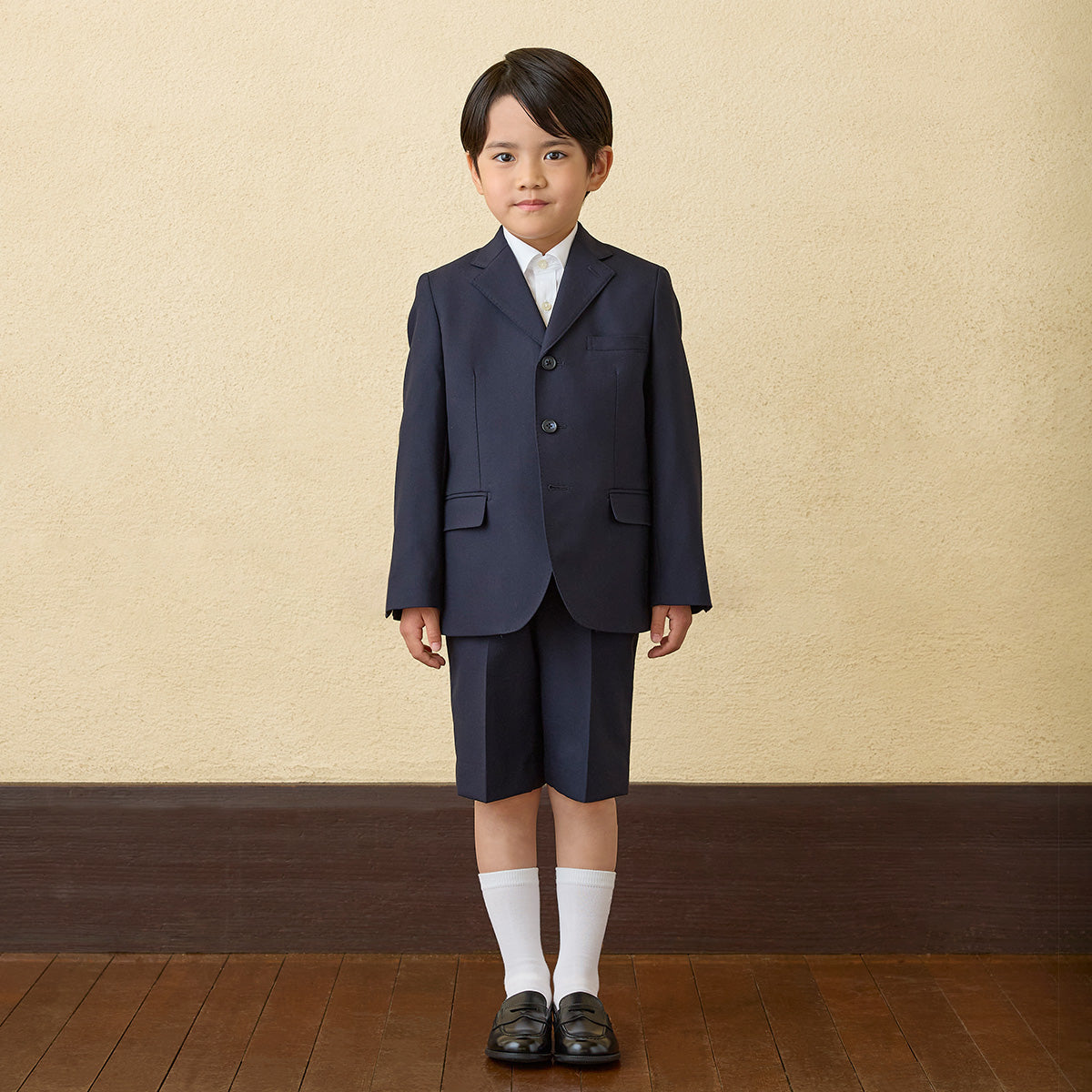 ウールサキソニー素材のスーツ