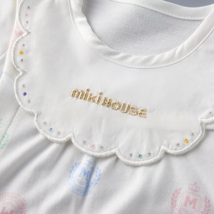 【新品未使用】ミキハウスゴールドレーベル 海島綿ショートオール ゴールドレーベル】海島綿ショートオール – ミキハウス