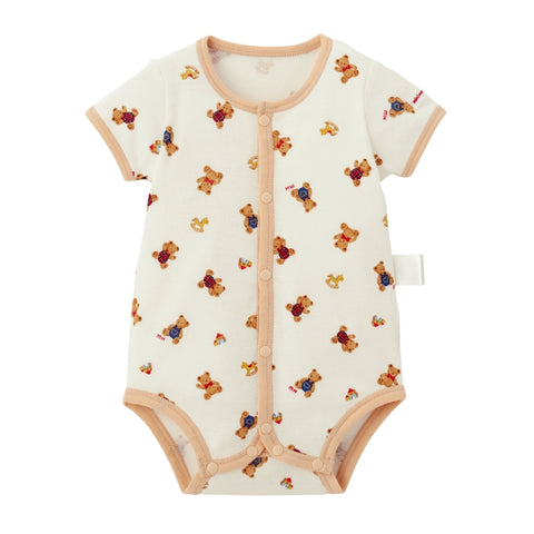 순수한 베일 짧은 슬리브 전면 오픈 밀링 바디 셔츠