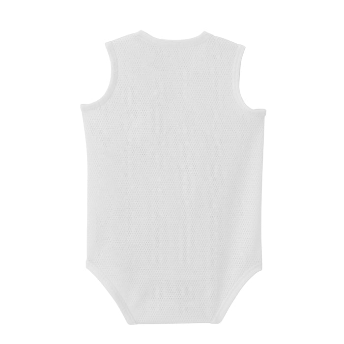 ピュアベールノースリーブメッシュ天竺ボディシャツ