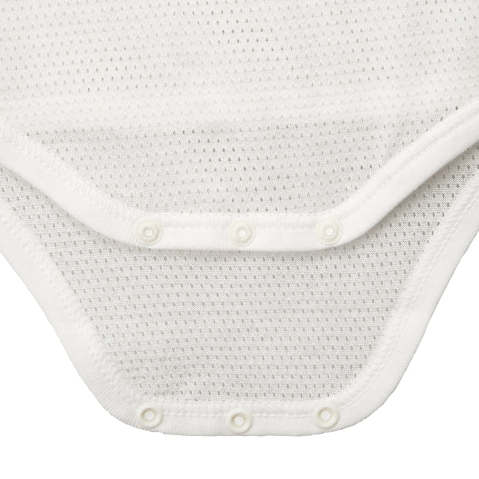 ピュアベールノースリーブ前あきメッシュ天竺ボディシャツ