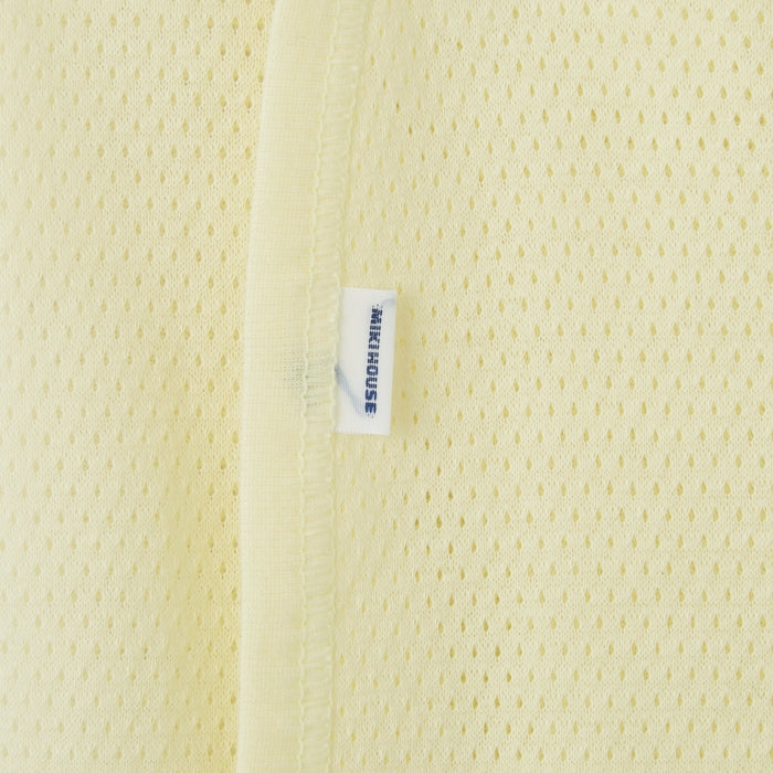 ピュアベールノースリーブ前あきメッシュ天竺ボディシャツ