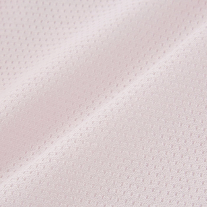 ピュアベールノースリーブ前あきメッシュ天竺ボディシャツ